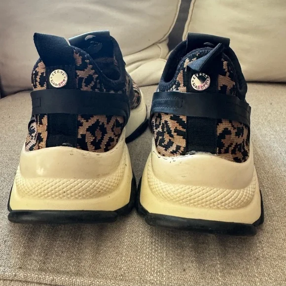 Steve Madden Leopard Print Sneakers with Black Accents - Picture 7 of 10